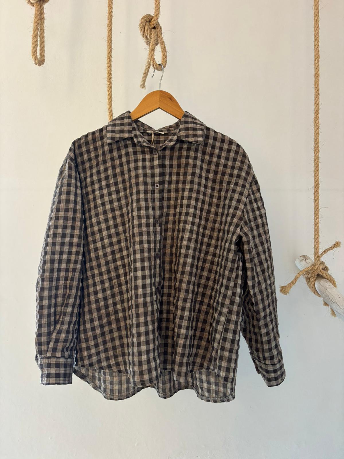 BLUSA CARMINA MARRON