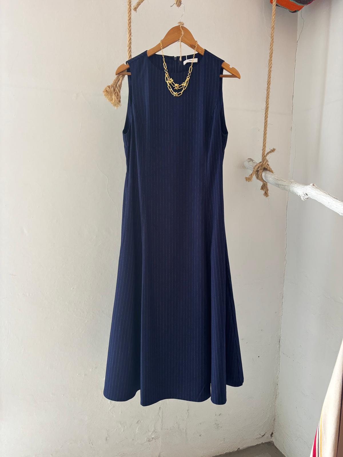 VESTIDO RAYAS DIPLOMATICA AZUL
