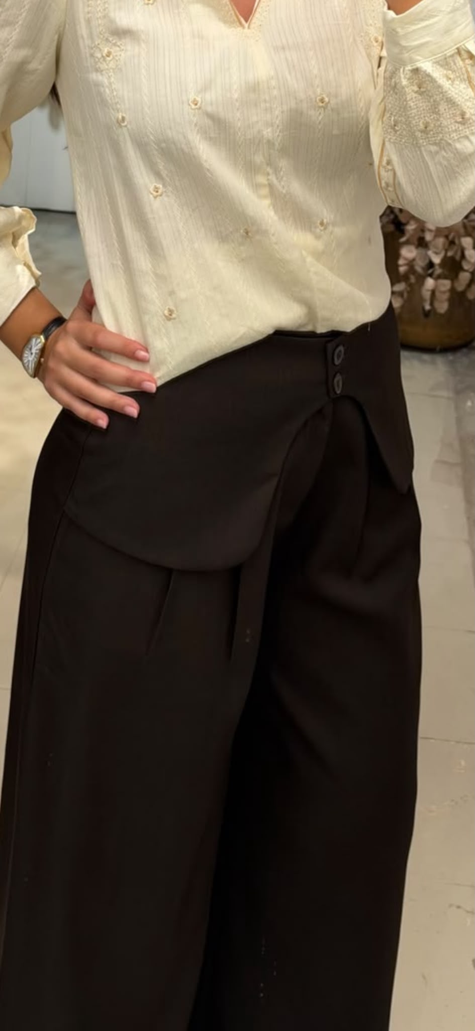 PANTALON FERRARA CHOCOLATE