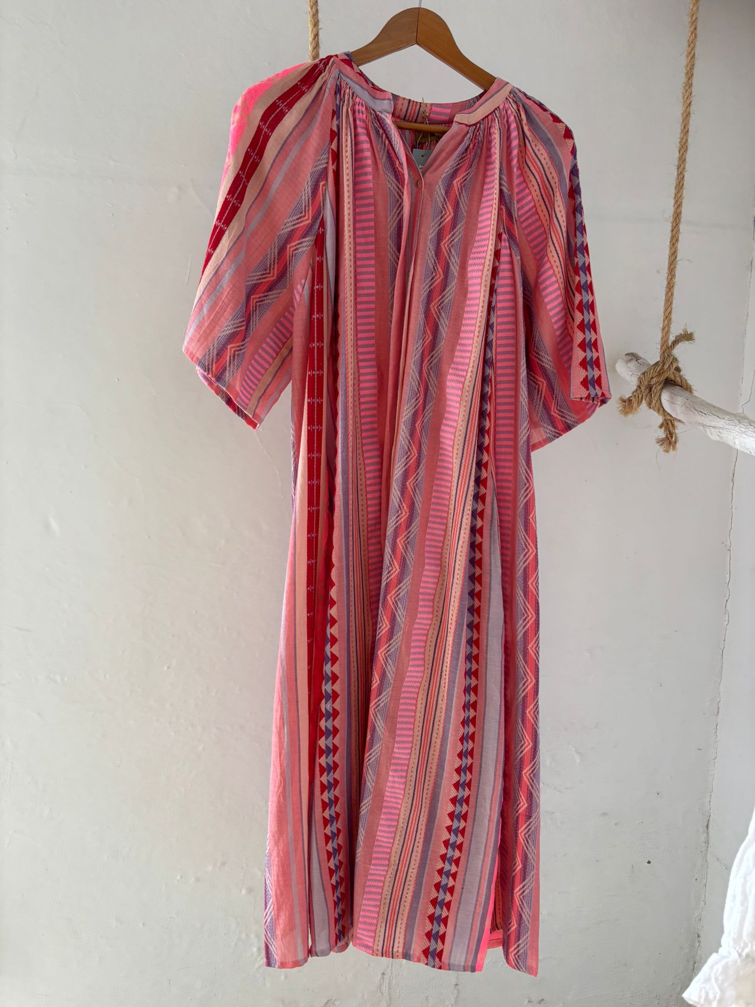 VESTIDO IKAT MULTICOLOR
