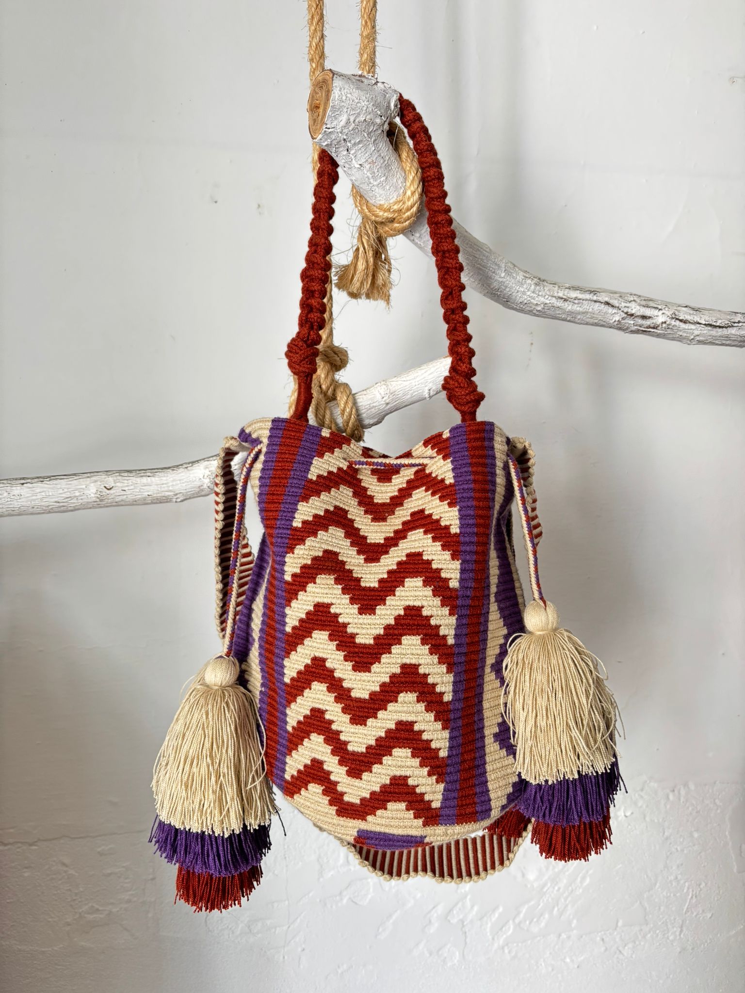 BOLSO MARIETA MORADO TEJA