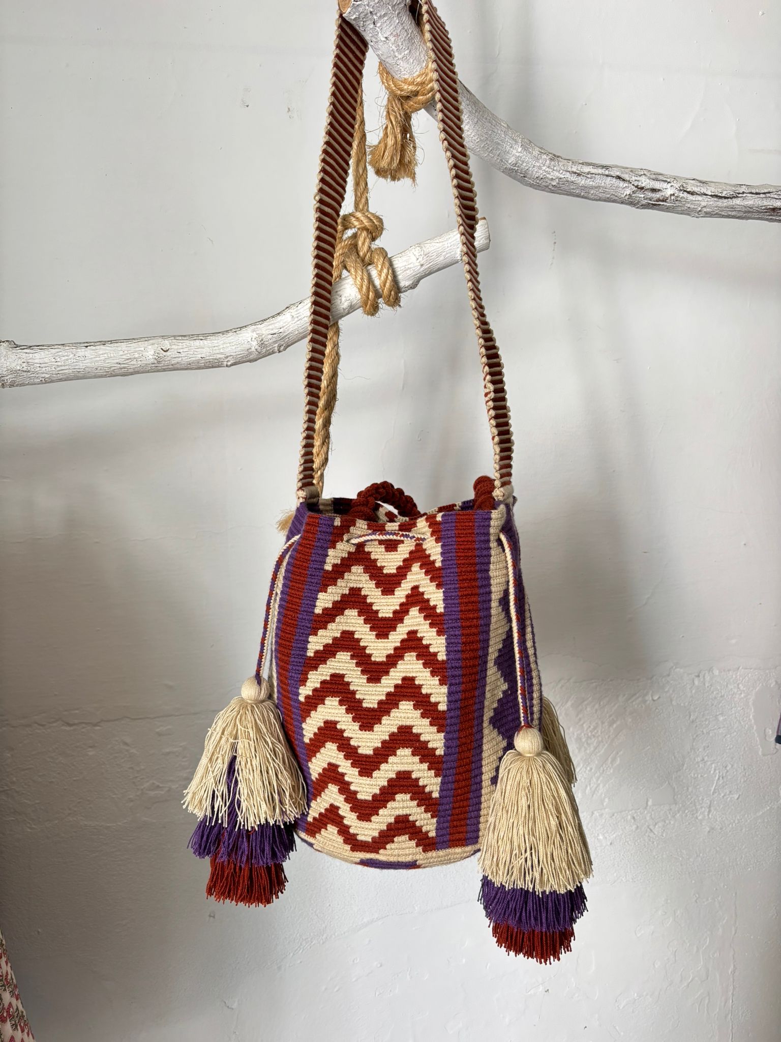 BOLSO MARIETA MORADO TEJA