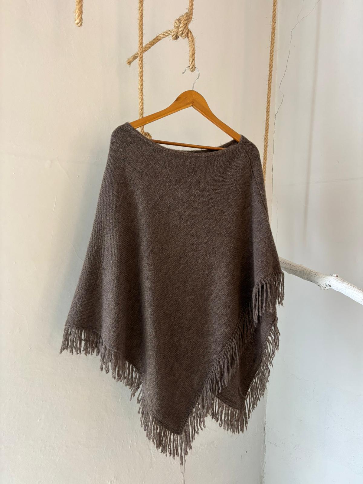 PONCHO TAUPE