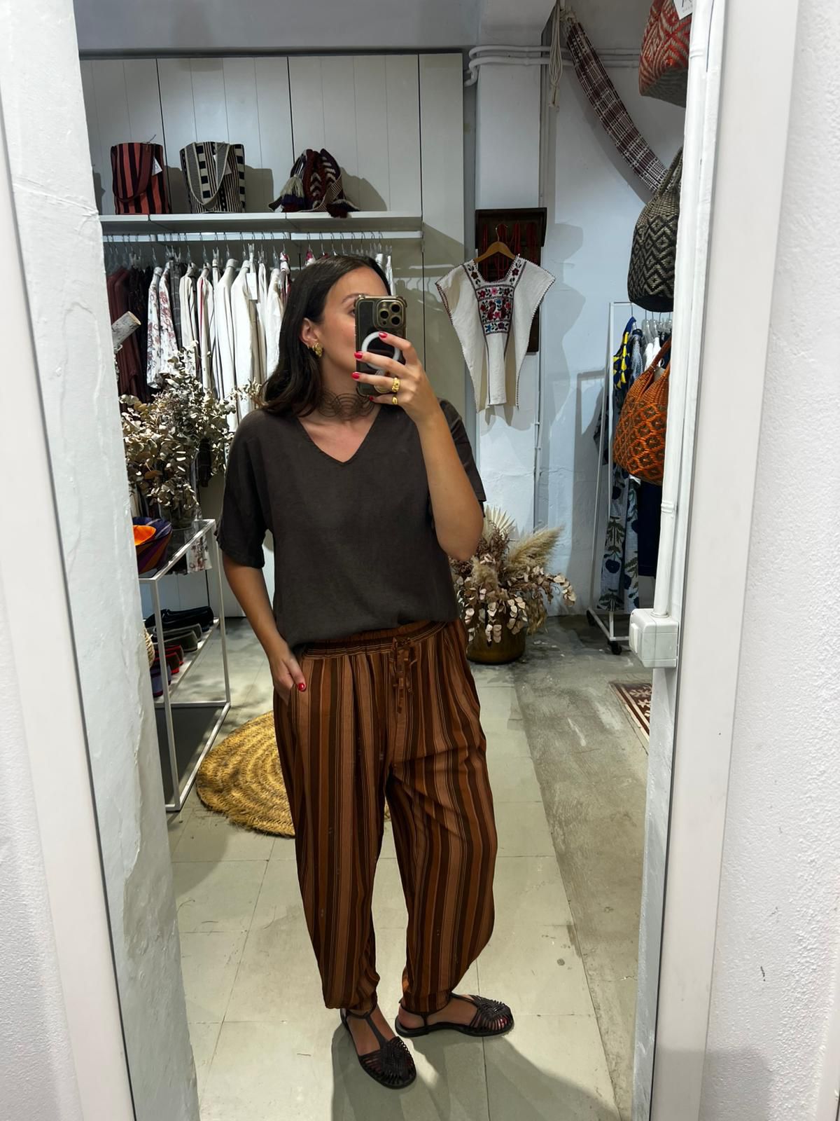 Pantalon ESSAOUIRA MARRON