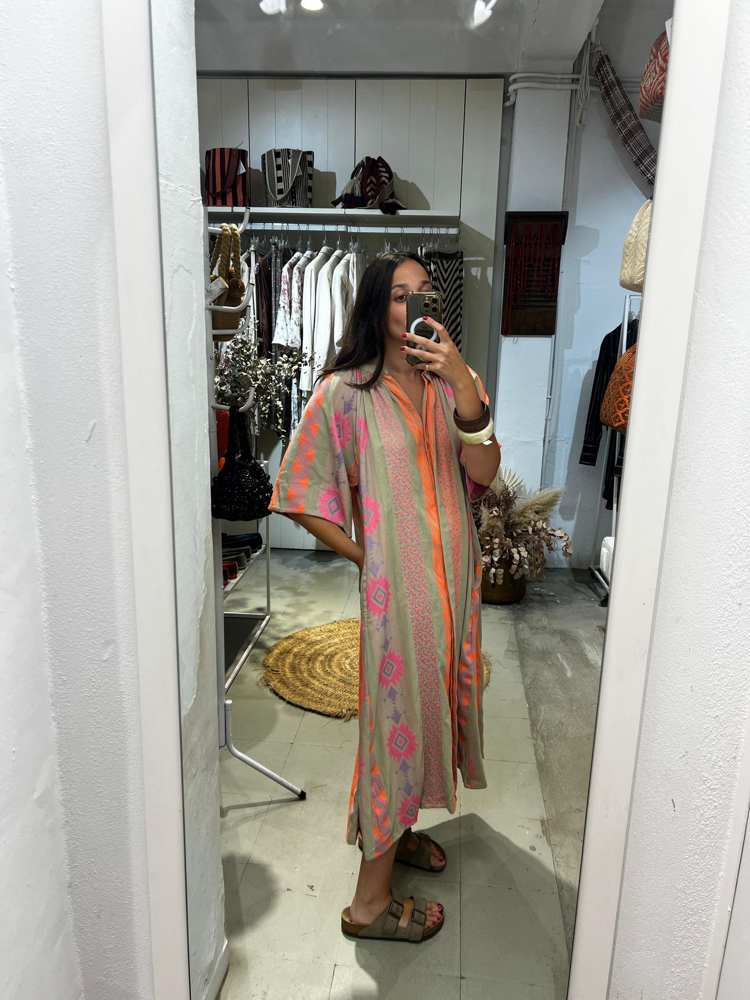 Vestido IKAT ARENA-MALVAS