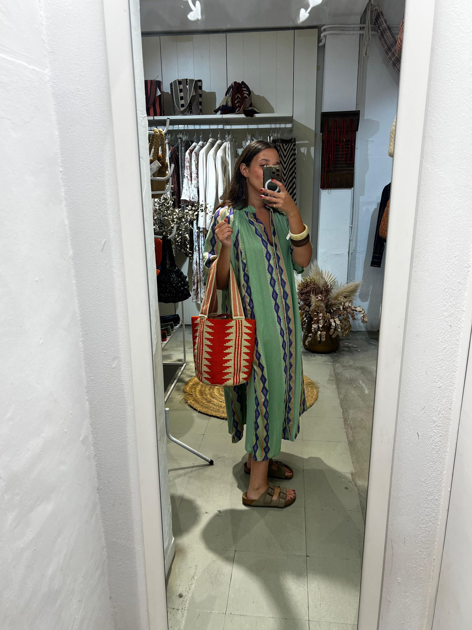 Vestido IKAT VERDE