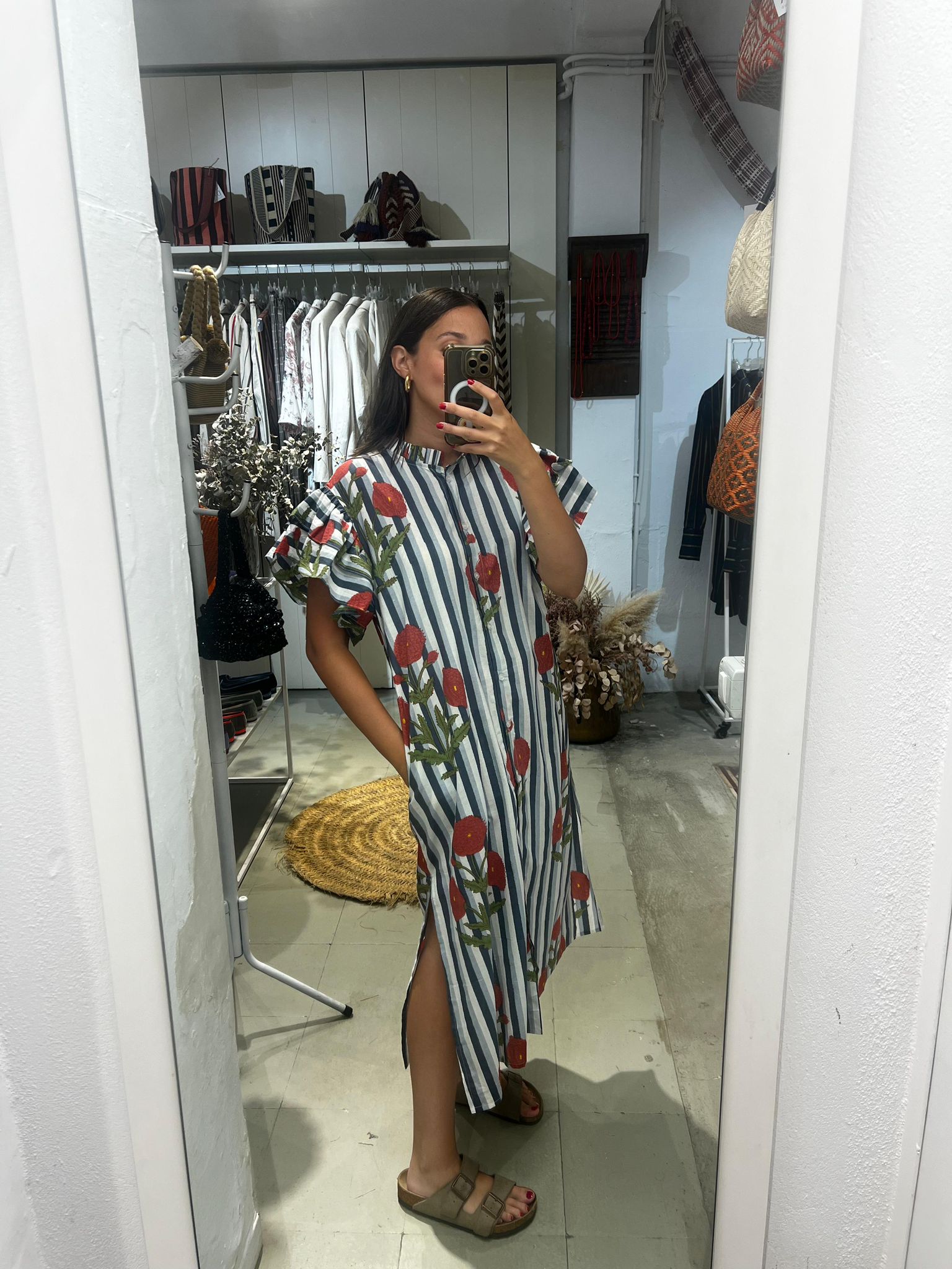 Vestido JAIPUR AZUL GRISACEO