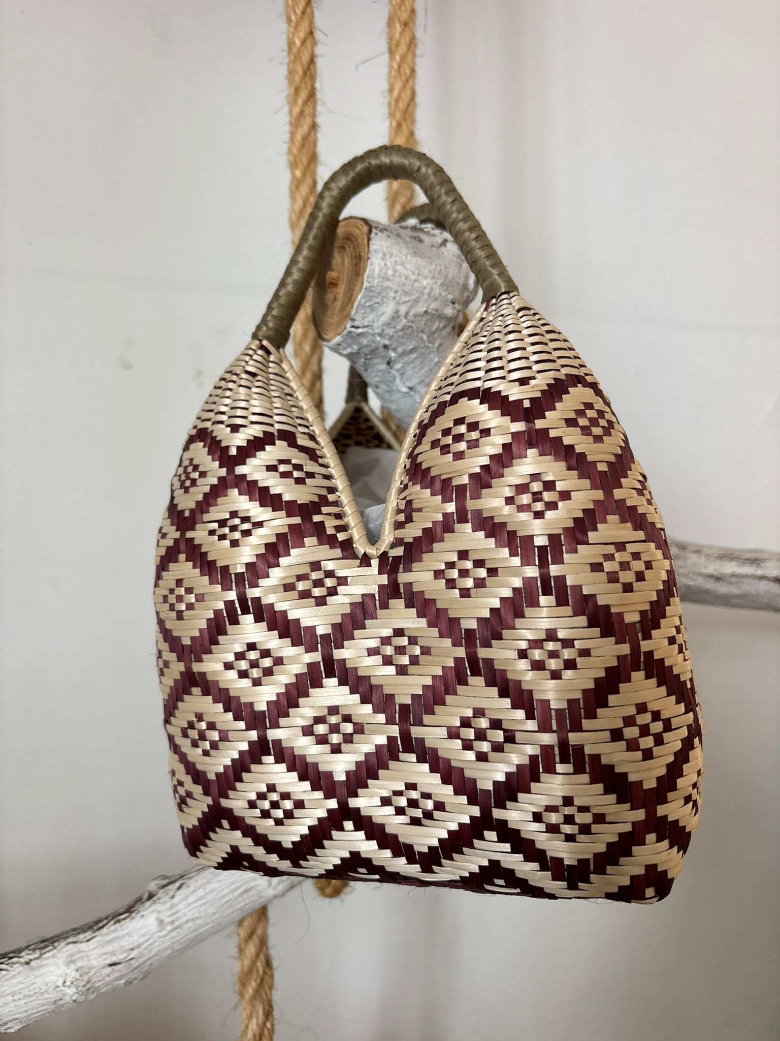 BOLSO MARCELA BURDEOS-BEIGE