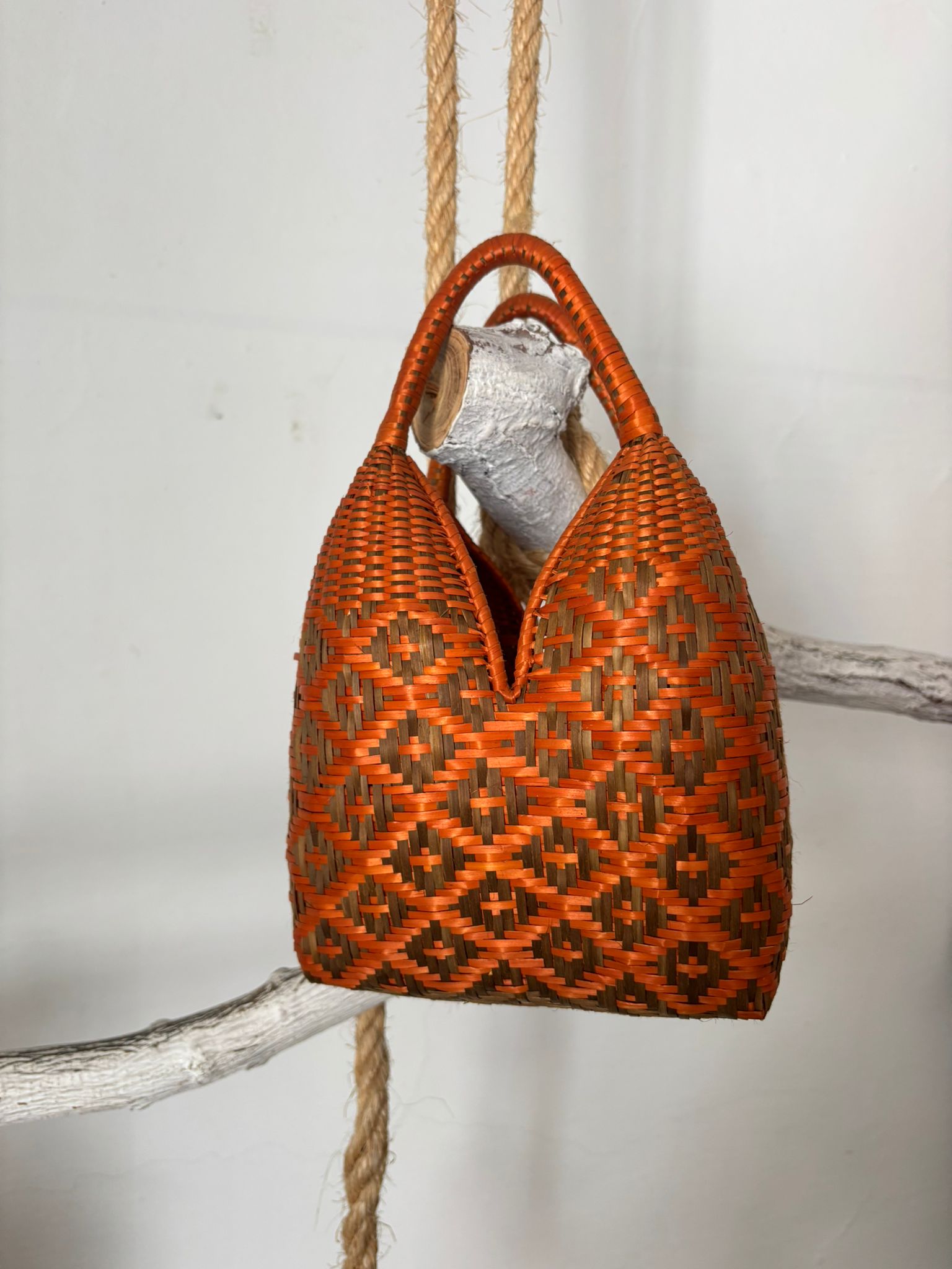 BOLSO MARCELA NARANJA Y VERDE