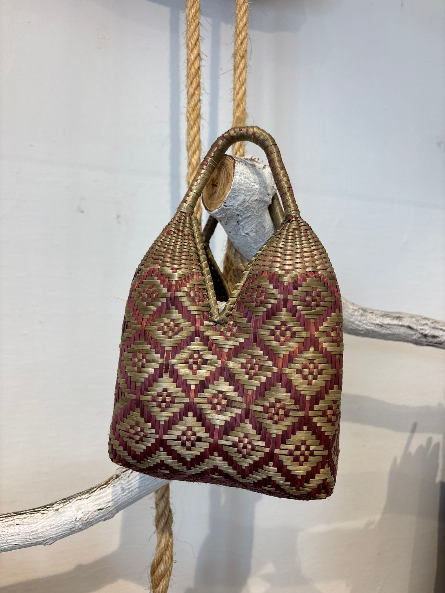 BOLSO MARCELA ROSA VIEJO Y GRIS