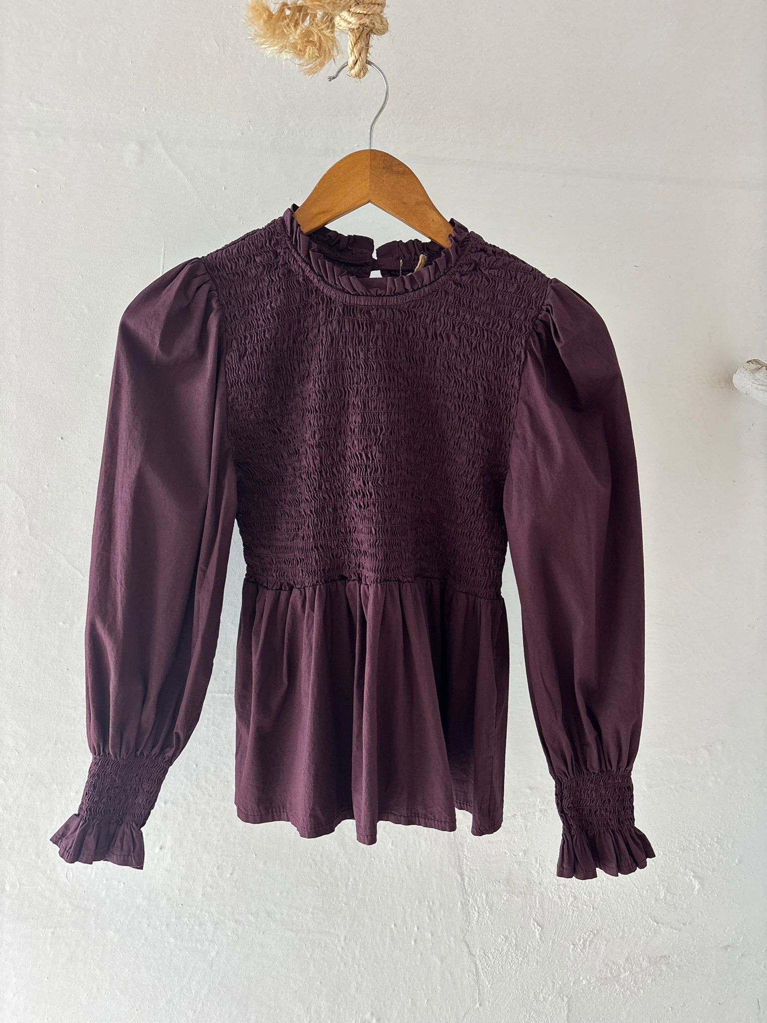 BLUSA TURIN BERENJENA