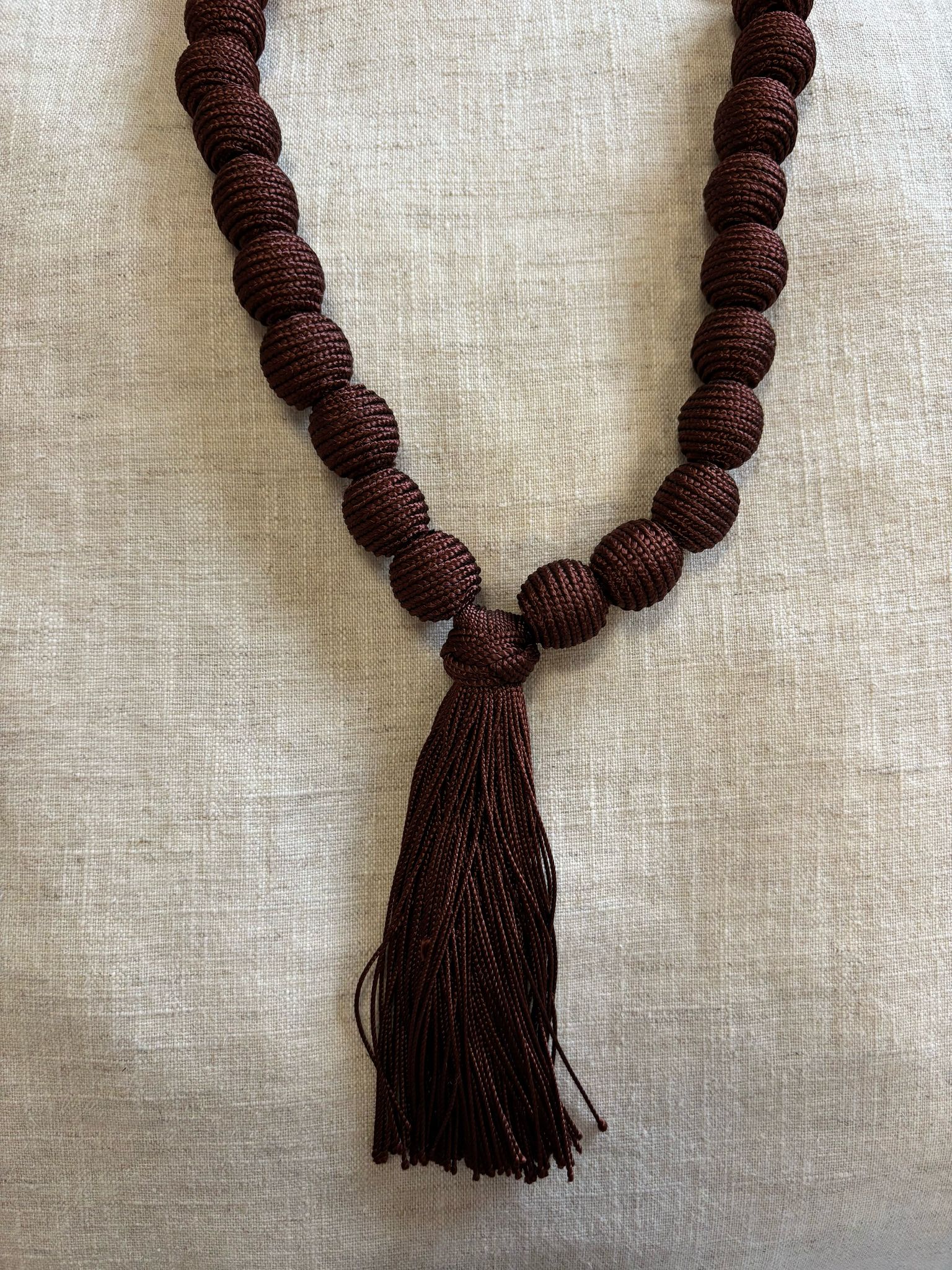 Collar YAIZA marrón chocolate